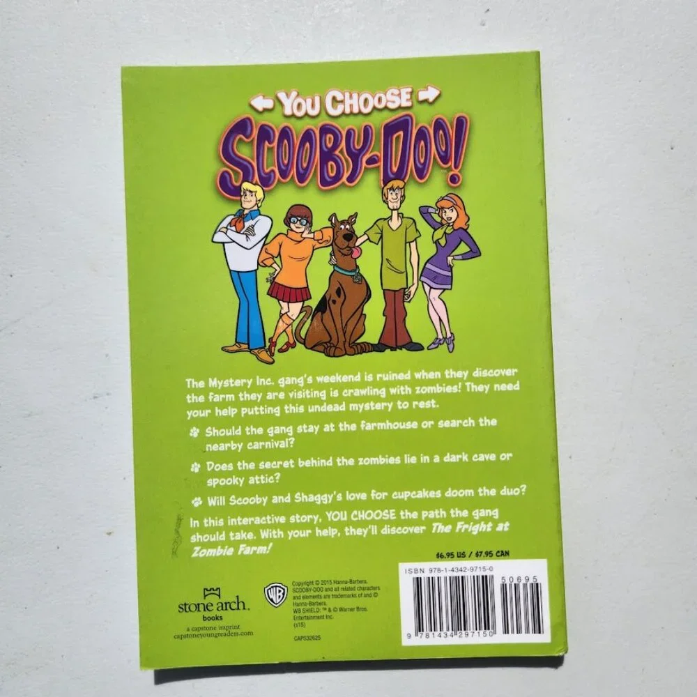 Children's Books Book Bundle Lot Set 4 Scooby Doo Chapter Books Book Zombie Chas